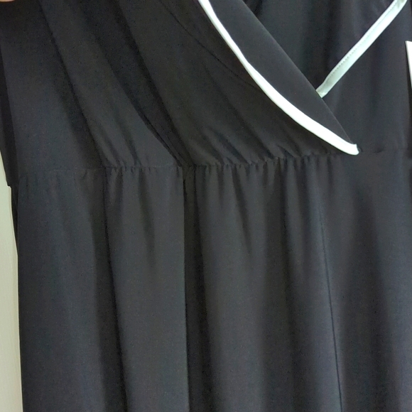 TASH + Sophie Ruffle Piped Trim Dress, Size XL, Black - Picture 4 of 11